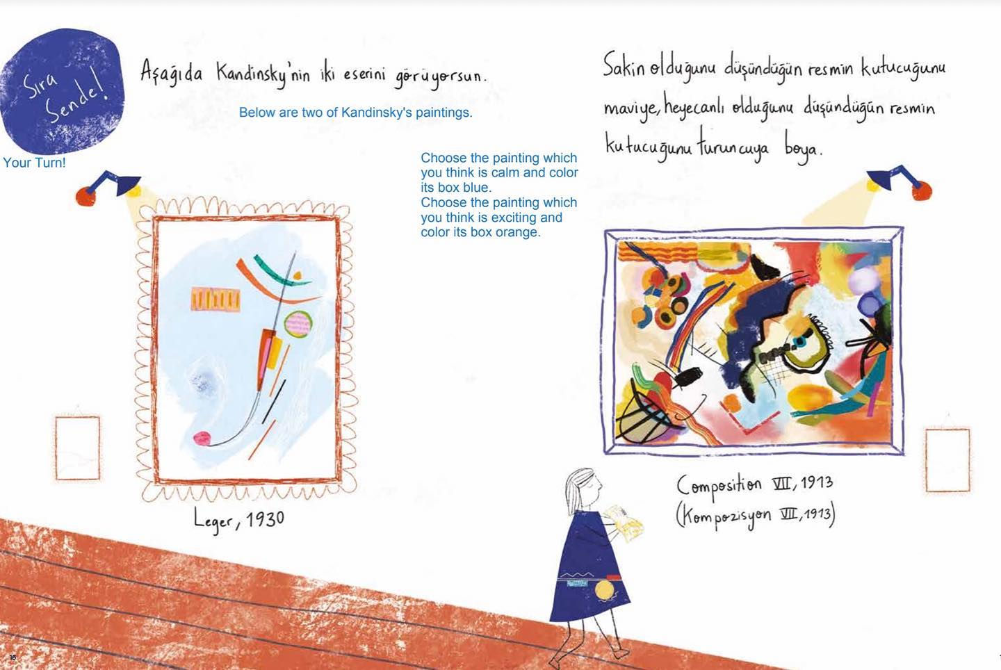 Take your first step into the world of art with this fun introduction.
What is art? Do lines have feelings? What happens when colours mix together? Can you draw a picture of music?
The Art Activity Book introduces children to art with fascinating questions and fun activities. Children learn how artists work, and the different ways they create art. They also take their own first steps as artists,
with activities that introduce them to collage, painting and much more...
📕 Title: The Art Activity Book
✍🏼 Author: Emine Corduk Feyzioğlu
🎨 Illustrator: Cansu Güngör
📚 Publisher: ABM Publishing
72 pages
+6
Rights sold: Spanish
#art #creativity #imagination #awareness #importantartists #childernsliterature #childrensbooks #picturebooks #foreignrights #kidslit #illustratedbooks #rightsagency